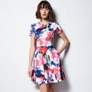 Milly for DesignNation Fit & Flare Scuba Dress size 10 in Rosabella nwot